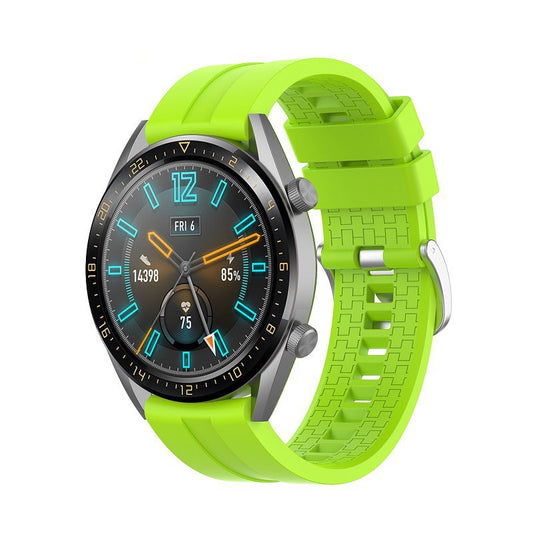 Watch Steel Buckle Silicone Strap