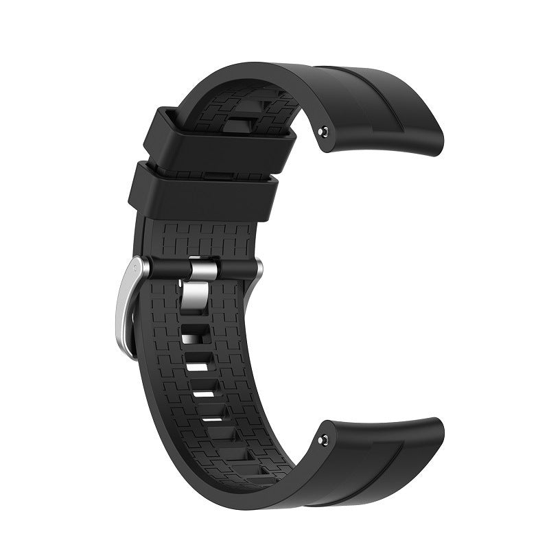 Watch Steel Buckle Silicone Strap