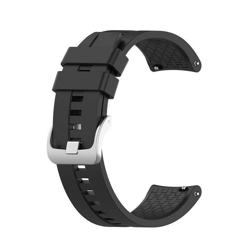 Watch Steel Buckle Silicone Strap