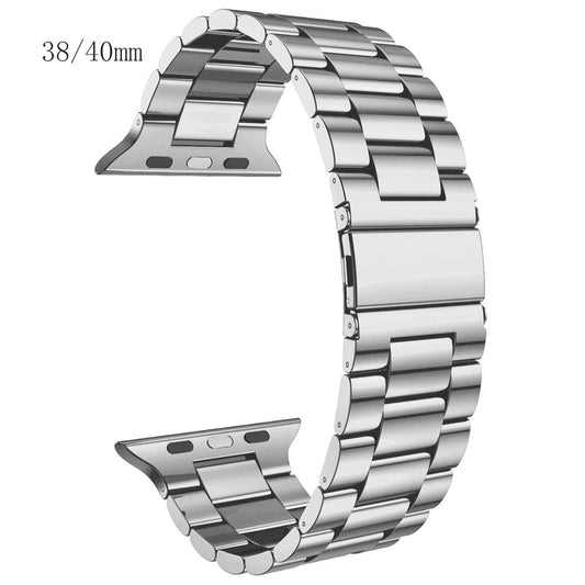 Metal One-piece Three-bead Watch Strap