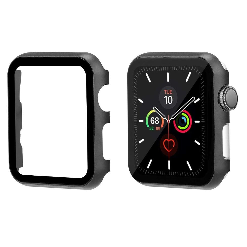 Glass+case for Apple Watch serie 6 5 4 3 SE 44mm 40mm iWatch case 42mm 38mm Bumper+screen Protector Cover Apple watch Accessorie