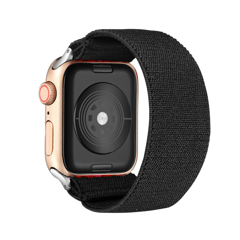 Correa de repuesto elástica de nailon Solo Loop compatible con Apple Watch Series 10, 9, 8, 7, 6, 5, 4, 3, 2 y 1 SE Ultra